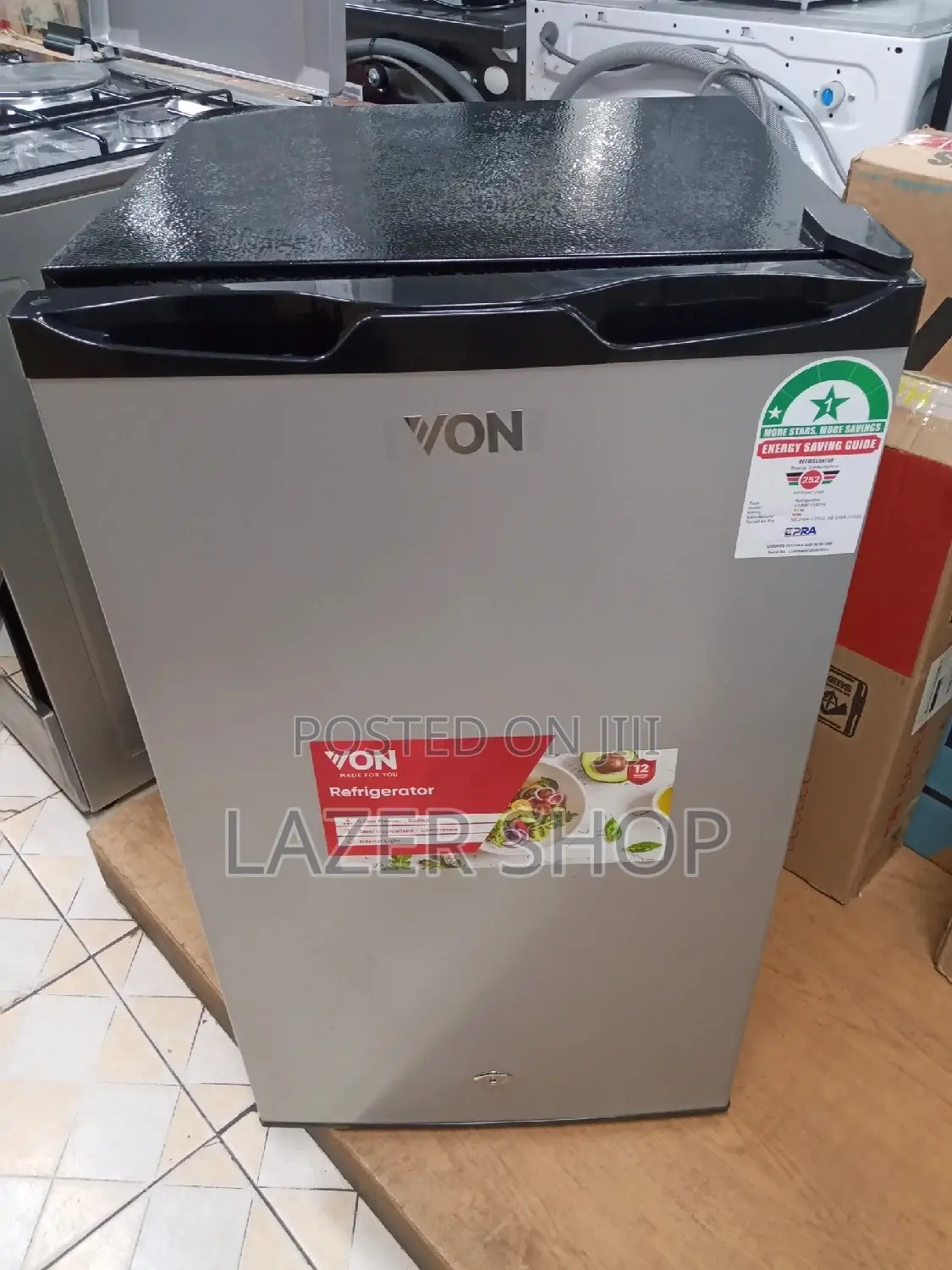 Von VARM-11DHS Mini Fridge 90L - Silver