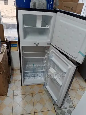 Von VART-19DHS Double Door Fridge 136L - Silver