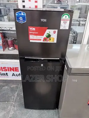 Von VART-18DMS Double Door Fridge 138L - Silver
