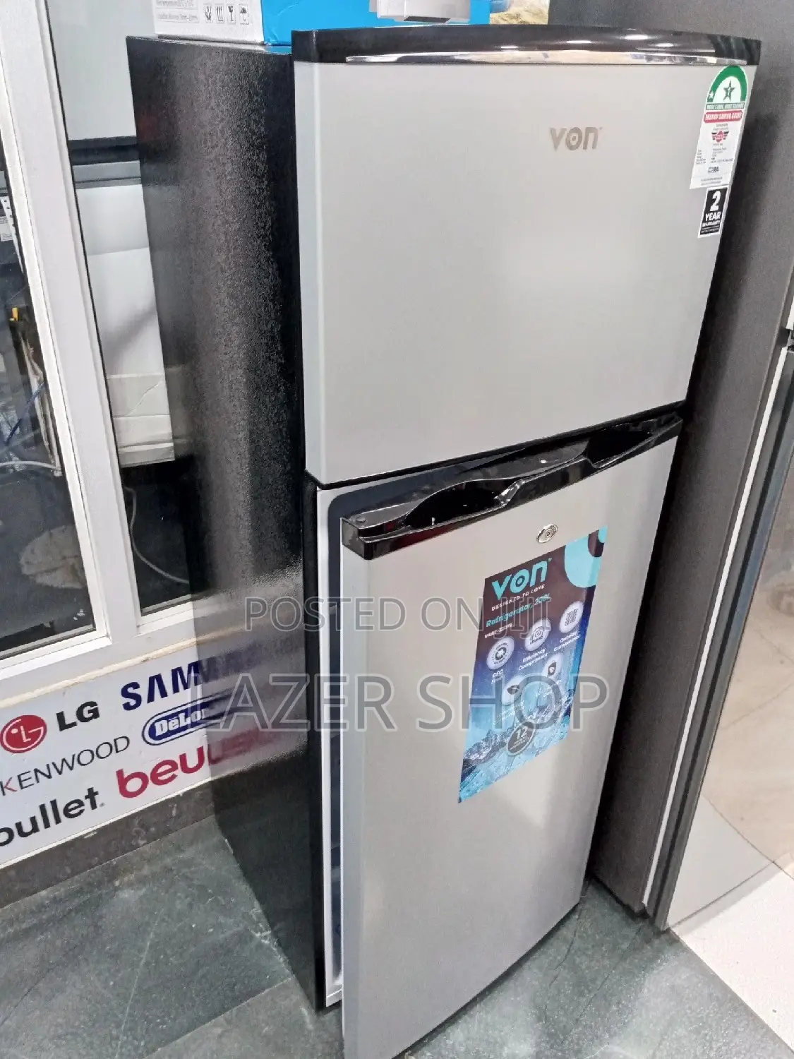 Von Fridge 208L