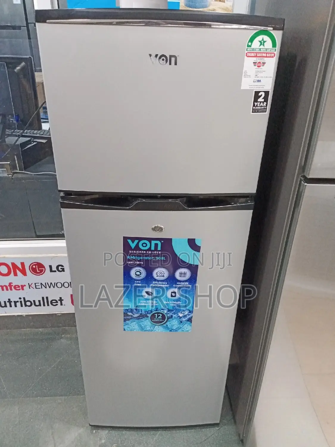 Von Fridge 208L