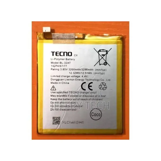 Tecno Replacement Battery for Camon Cx 32AT