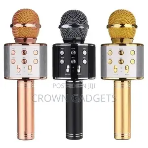 Wireless Bluetooth Karaoke Microphone With Controllable LED