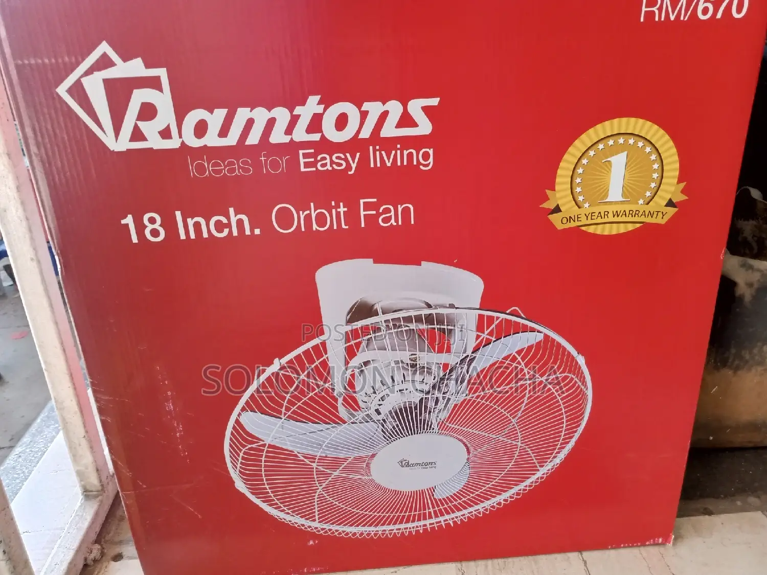 Ramtons 18 Inch Ceiling Orbit Fan