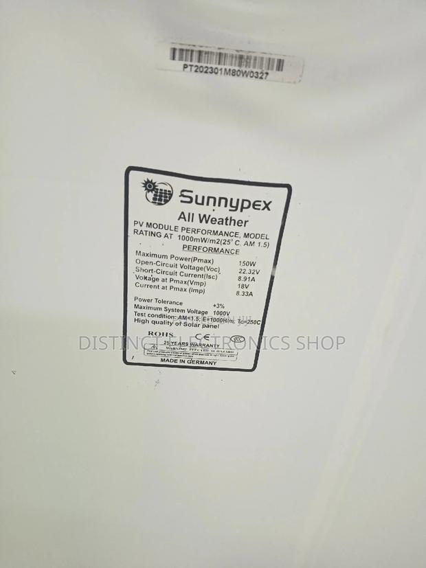 Sunnypex 150w Solar Panel - thumbnail 2