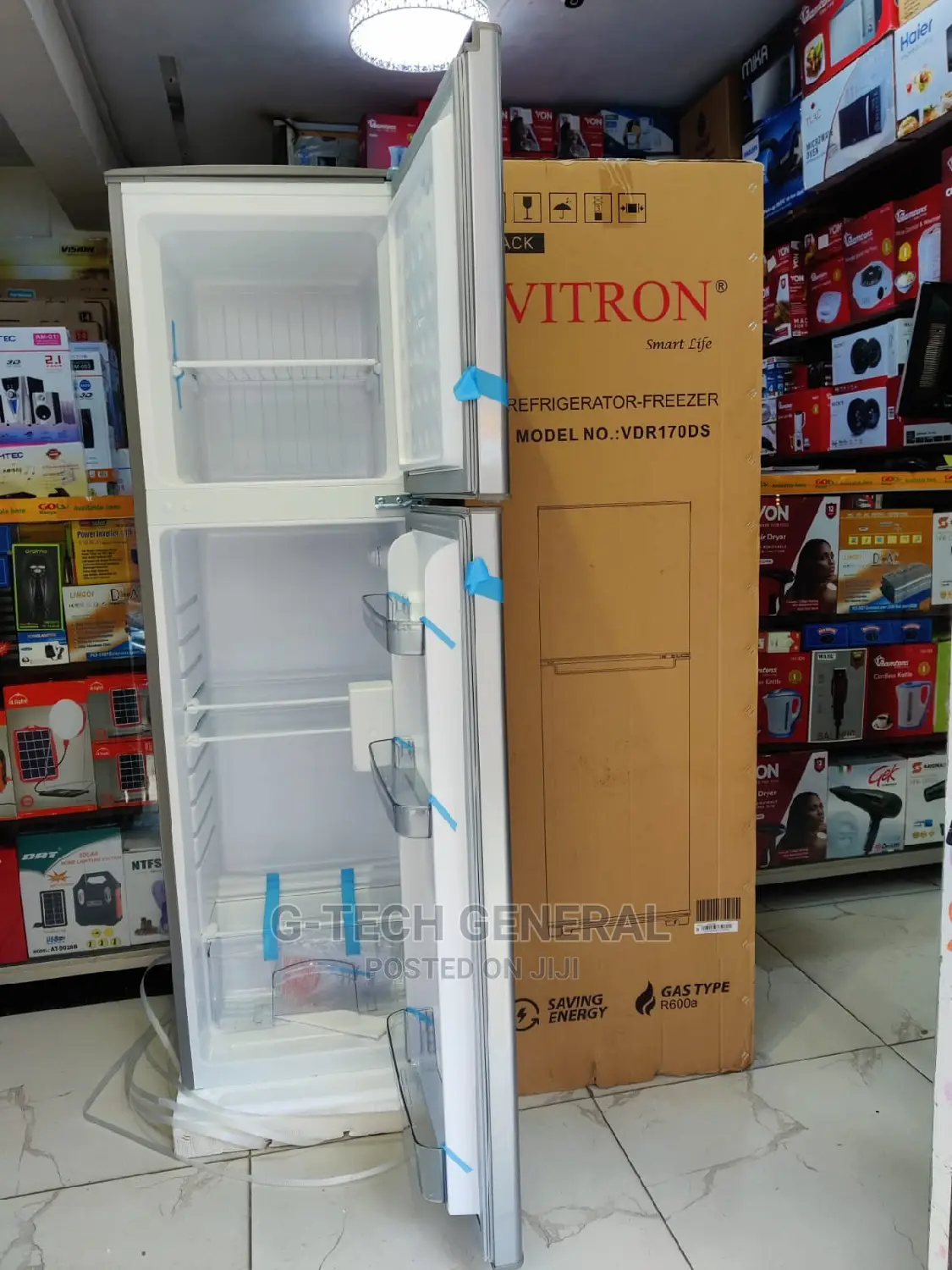 Vitron 170l Direct Cool Double Door Refrigerator
