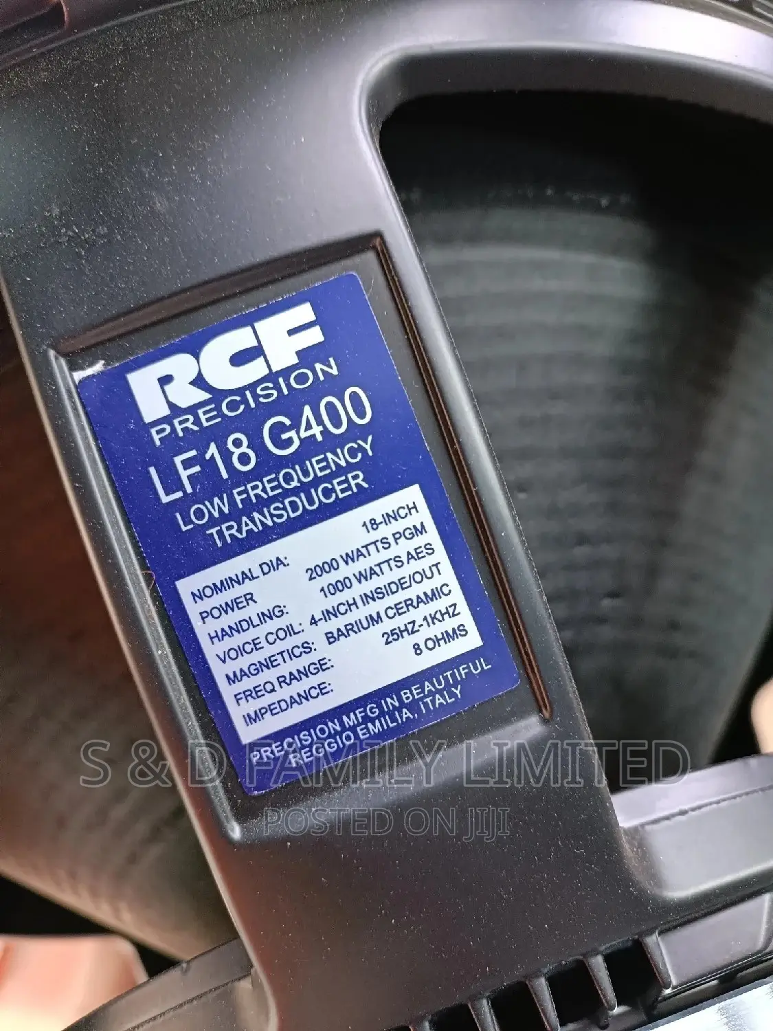 RCF LF18G400 Bass Speaker