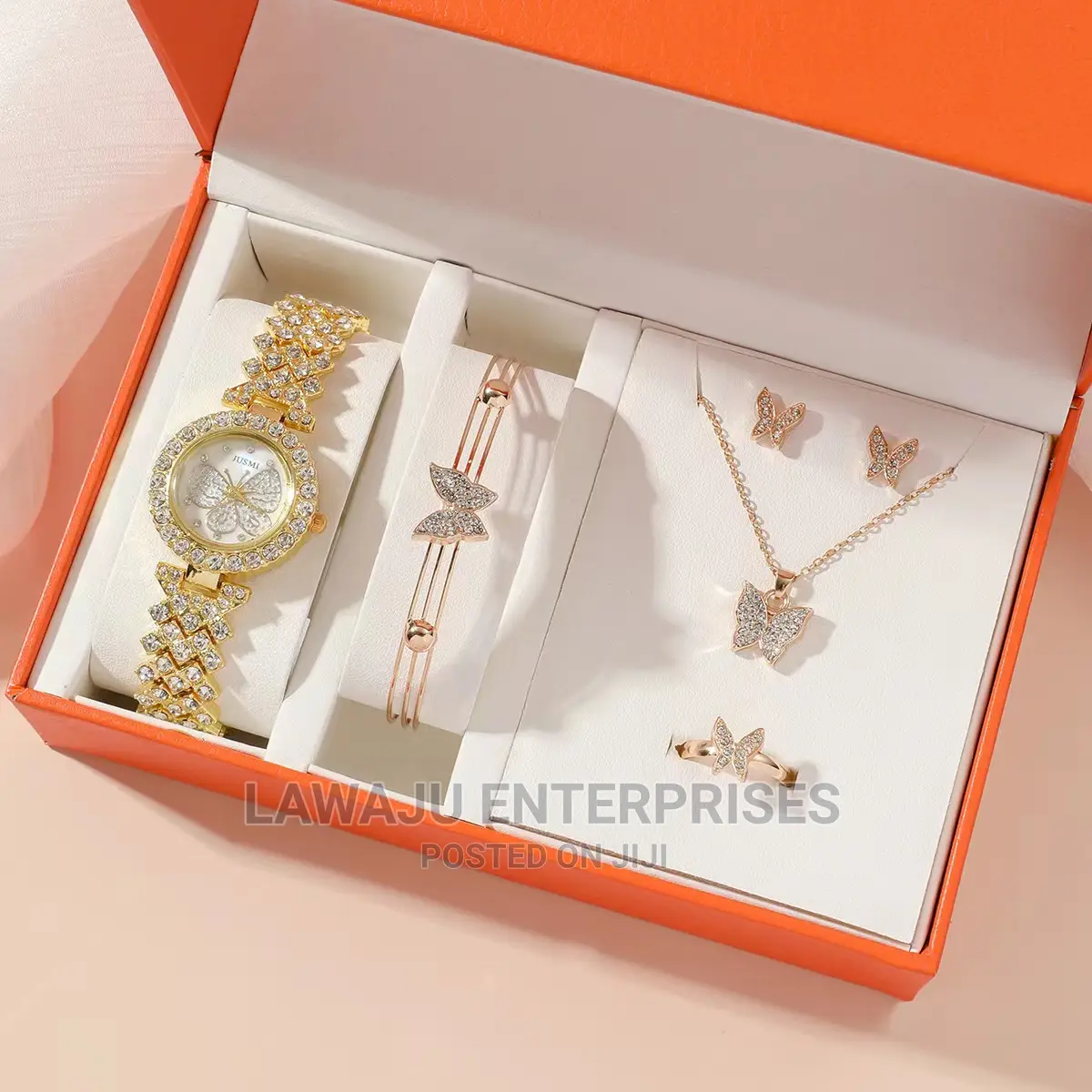 5in1 Ladies Necklace Watch Set