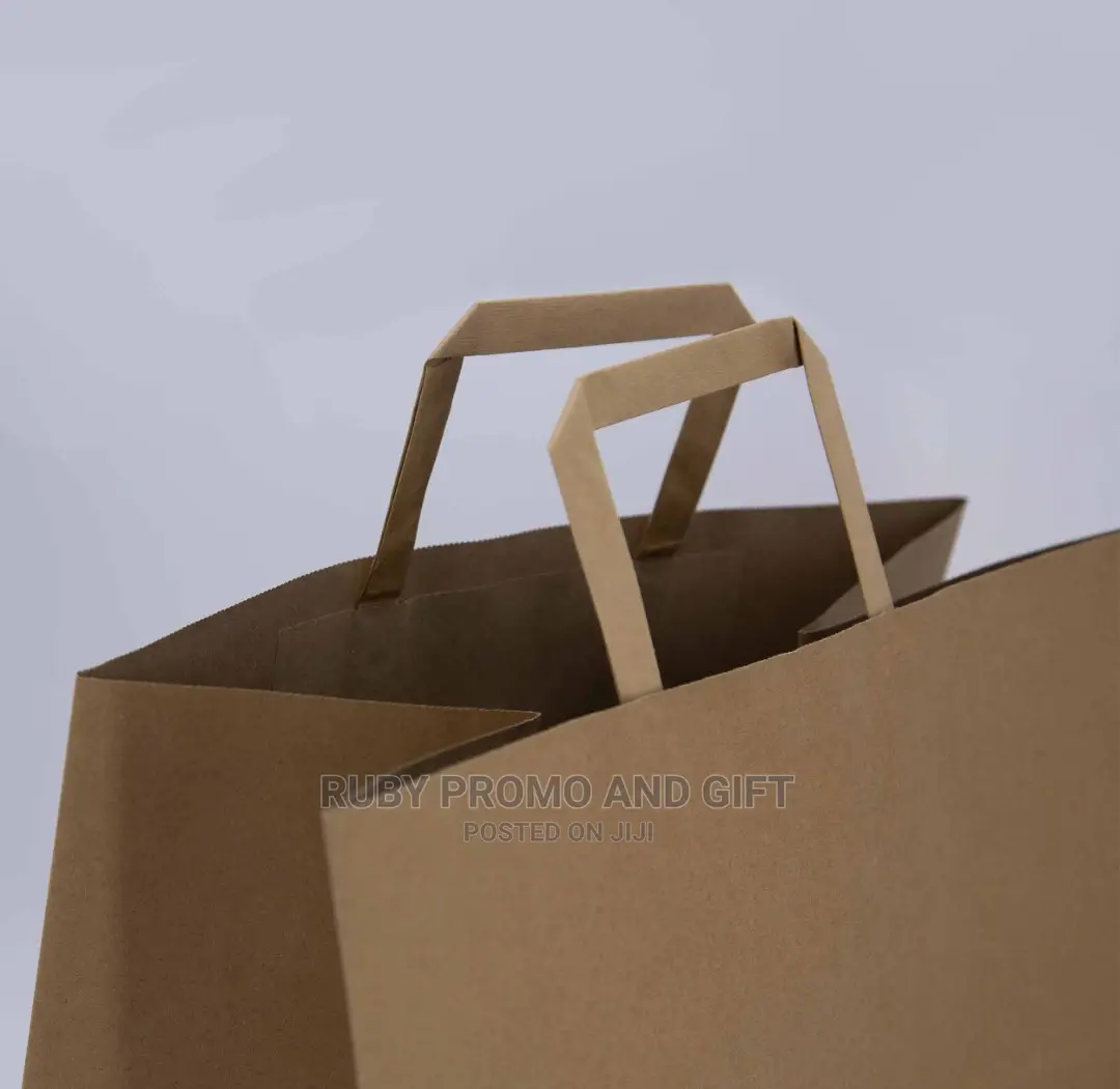 Flat Handle Khaki Bags