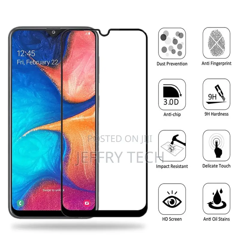 Full Glue Tempered Glass for Samsung Galaxy A20 A13 5G M23 A