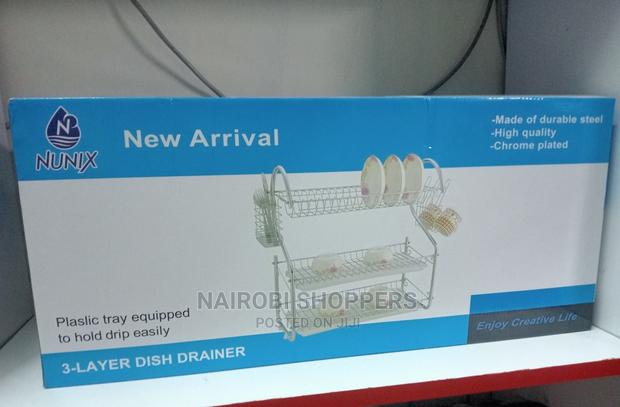 3 Tier Dish Rack Nunix (Stainless Steel)