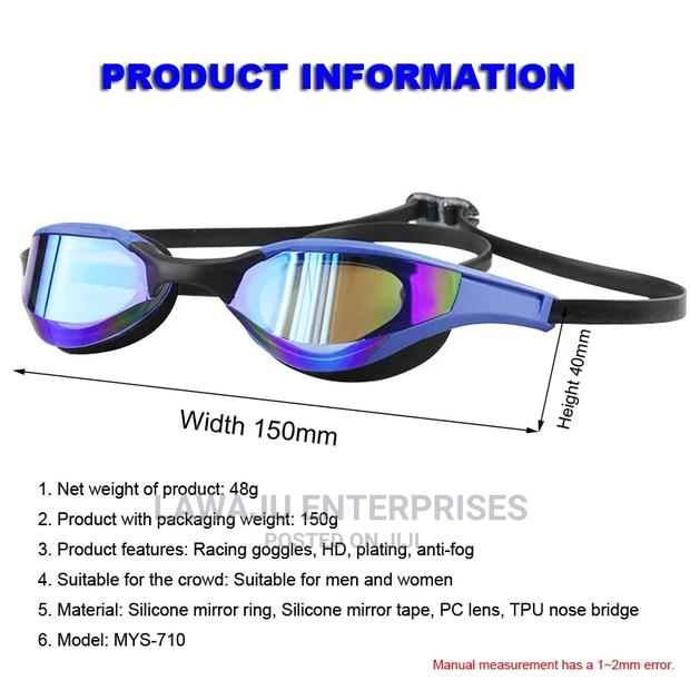 Professional Racing Waterproof UV Protected Swim Goggles - thumbnail 6