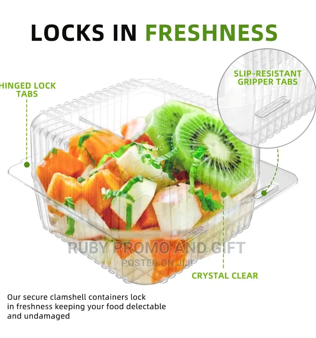 Clear Plastic Disposable Food Containers