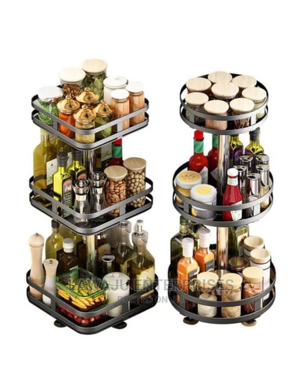 Multipurpose Rotating Spice Rack (Circular and Square) - thumbnail 3