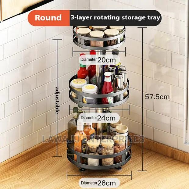 Multipurpose Rotating Spice Rack (Circular and Square) - thumbnail 2