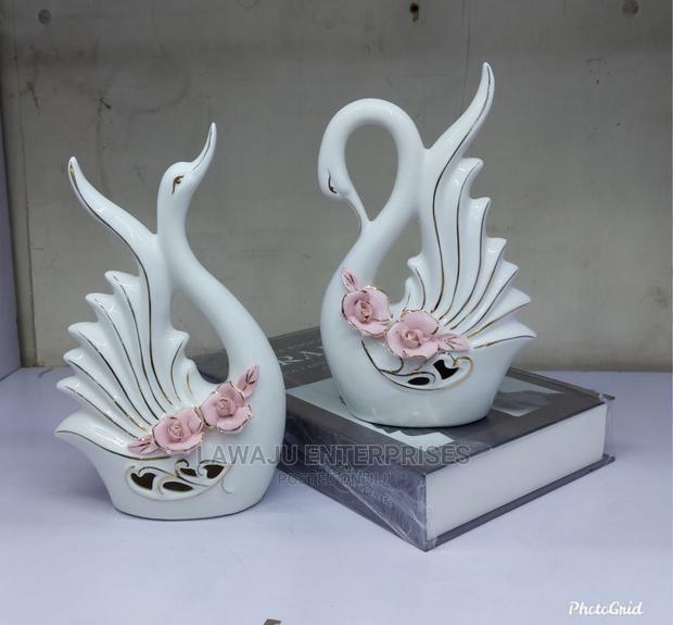 2pcs Ceramic Swan Gift Set - thumbnail 2