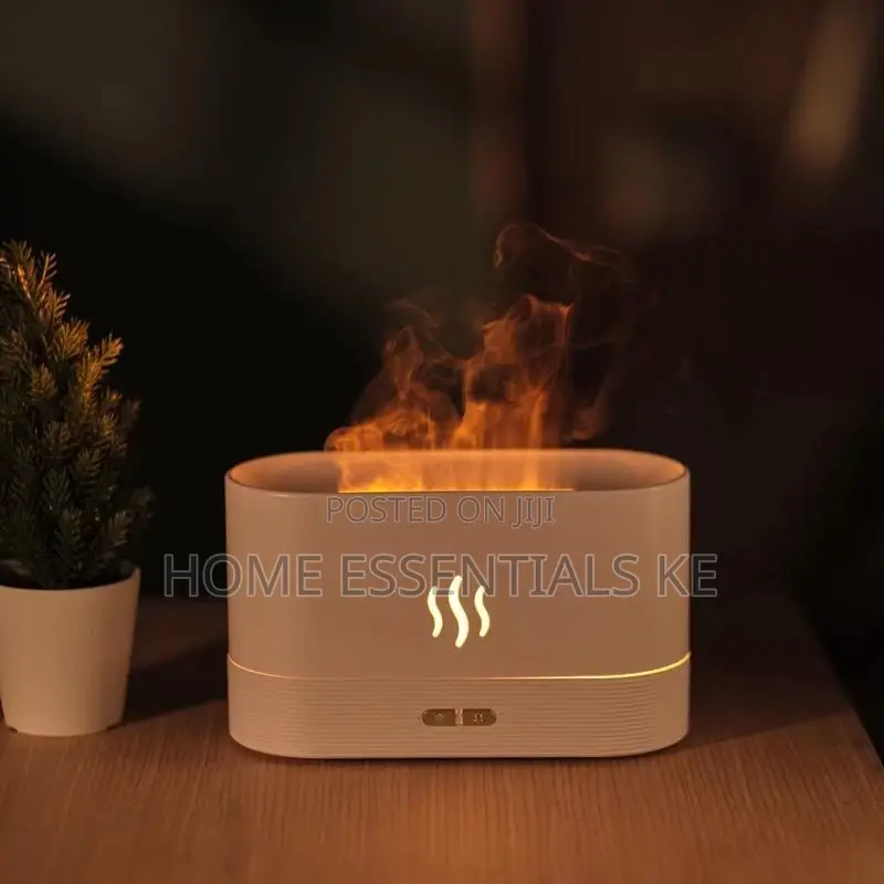 *3D Flame Aroma Humidifier Diffuser With 8 Diffrent Colours