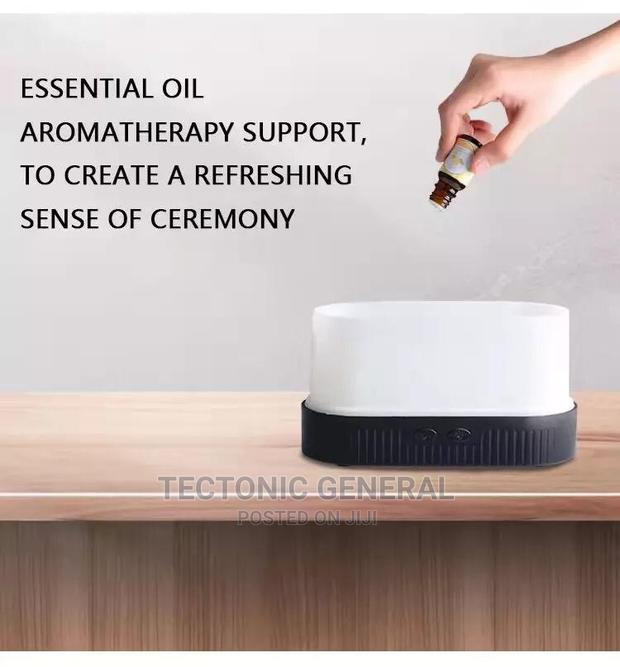 *3D Flame Aroma Humidifier Diffuser With 8 Diffrent Colours - thumbnail 2