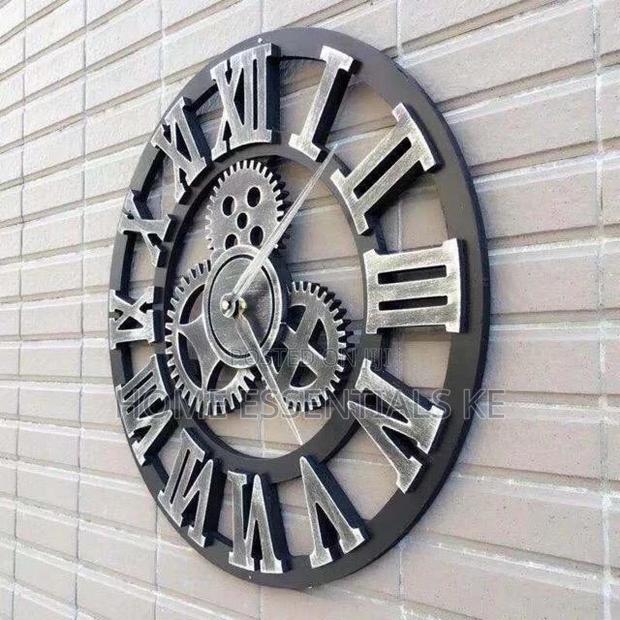 Vintage Gear Pocket Wall Clock
