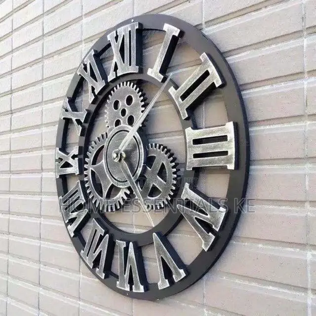 Vintage Gear Pocket Wall Clock