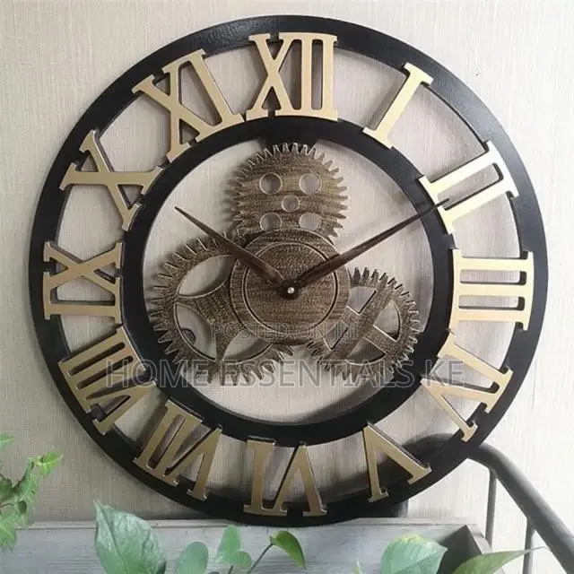 Vintage Gear Pocket Wall Clock