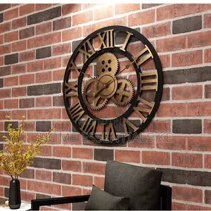 Vintage Gear Pocket Wall Clock