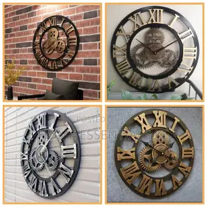 Vintage Gear Pocket Wall Clock