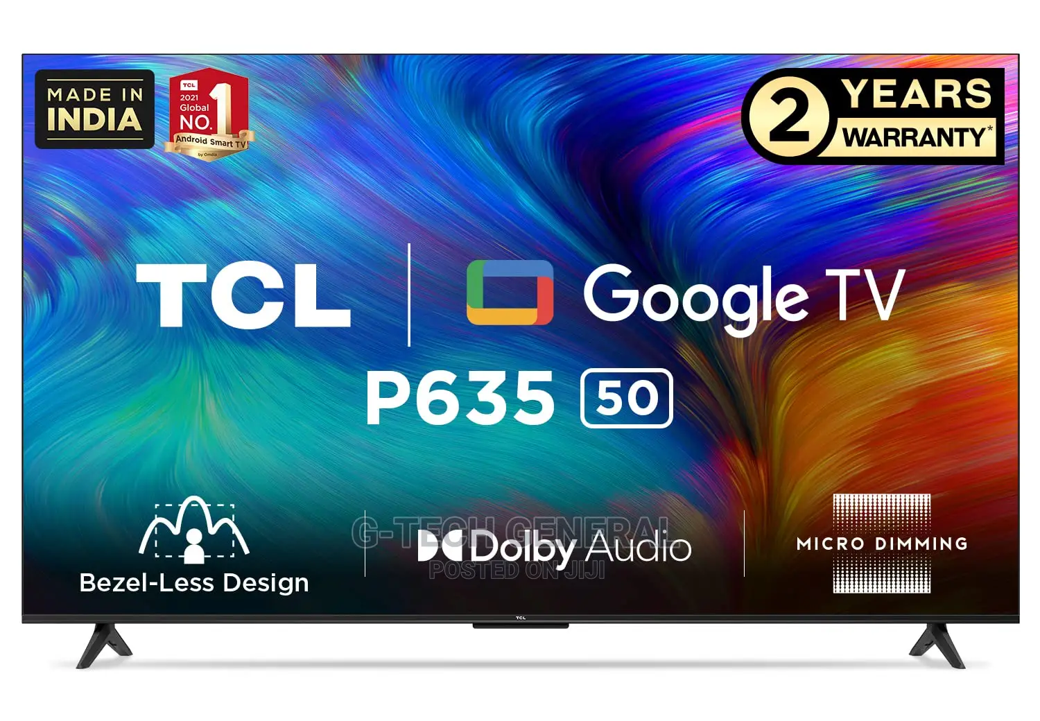 TCL 50p635, 50” Frameless Ultra Hd ,Voice Control