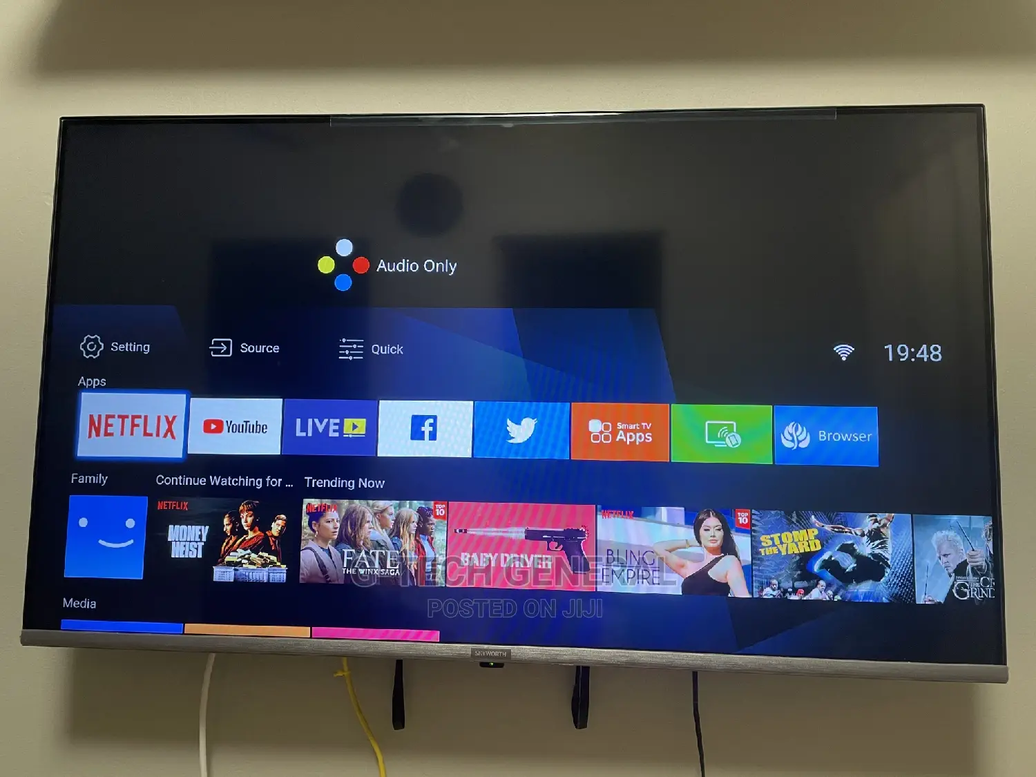 Skyworth 43" 43e3a Full Hd Frameless Smart Google Tv