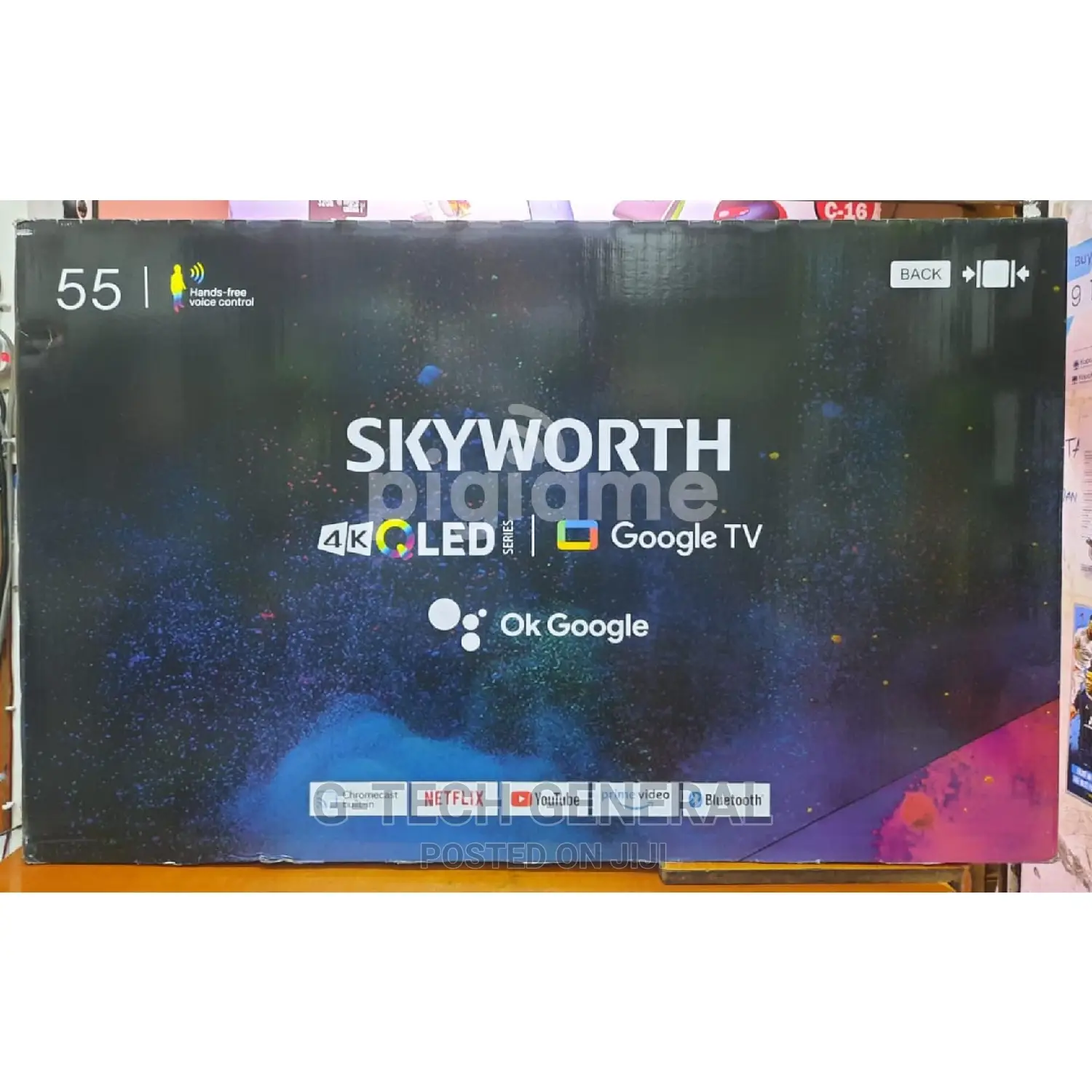Skyworth 55”Qled Android Tv, Voice Control, HDR