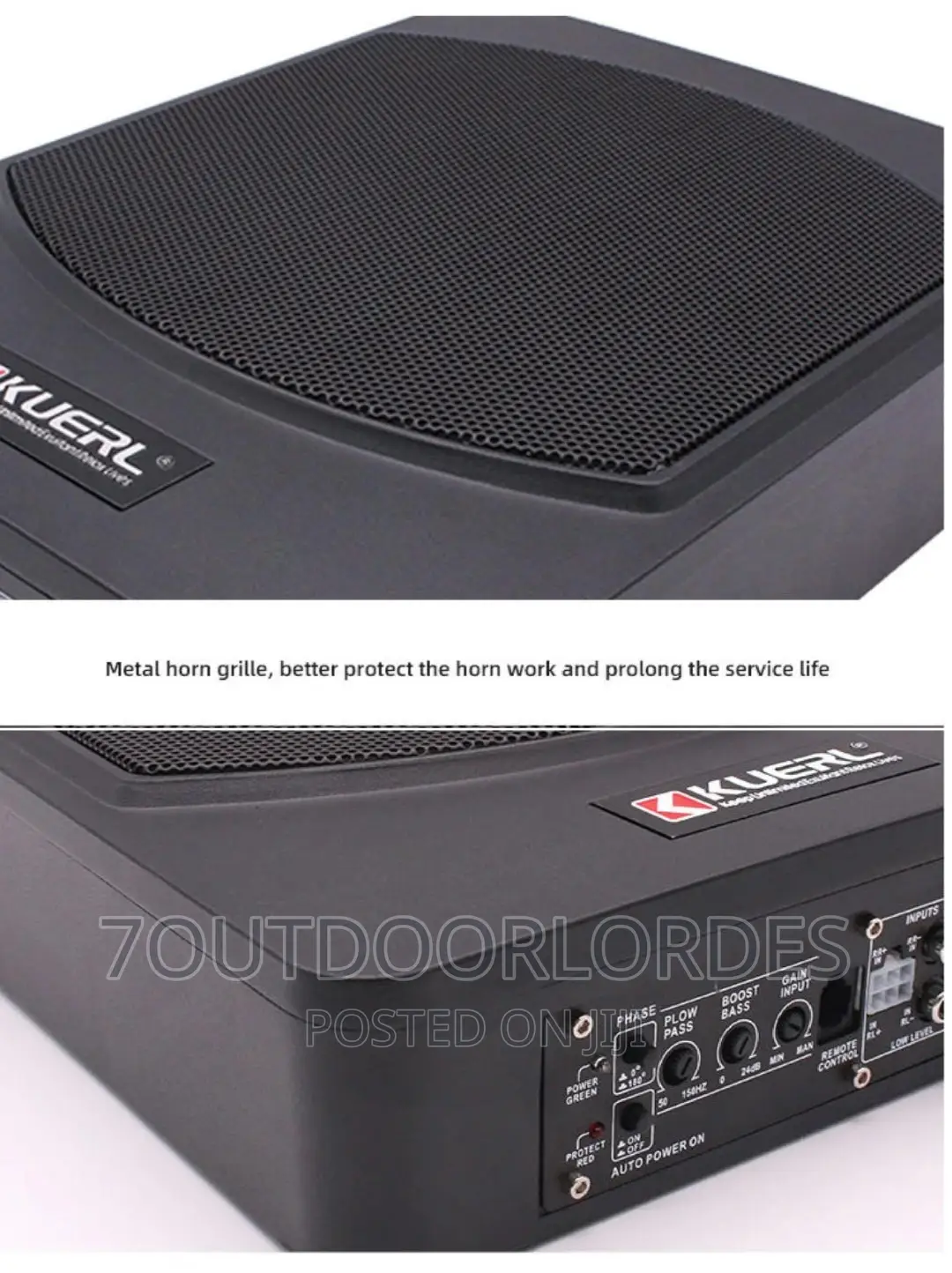 Underseat Subwoofer 10inches 800 Watts
