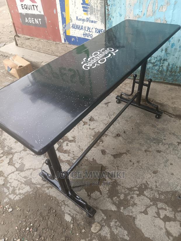 Restaurant Table Black in Colour - main view