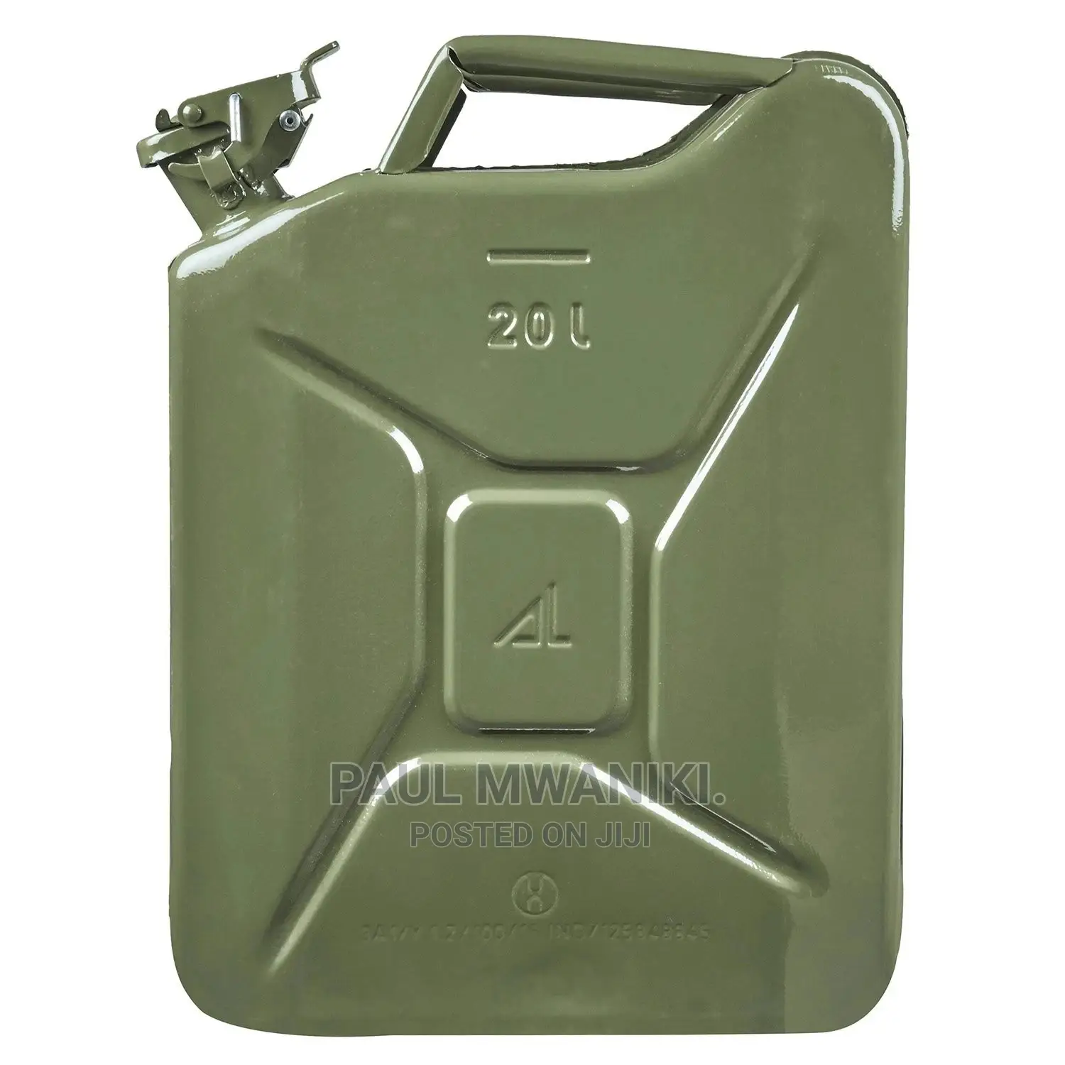 Petrol /Diesel Use Steel Jerry Can UN Approved.5/10/20l