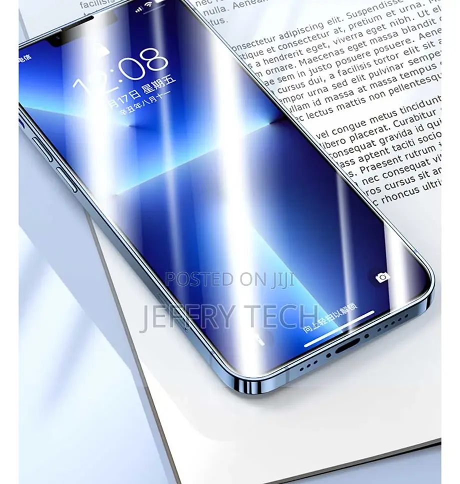 3PCS Full Cover Protective Glass for iPhone 14 13 12 11 Pro