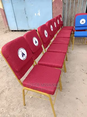 Church Chairs Maroon in Colour With Logo