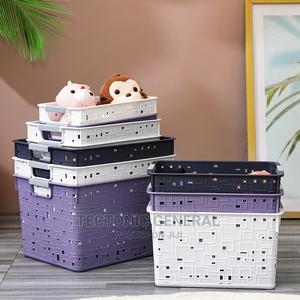 Large Plastic Storage Basket 31x22x18cm - thumbnail 2