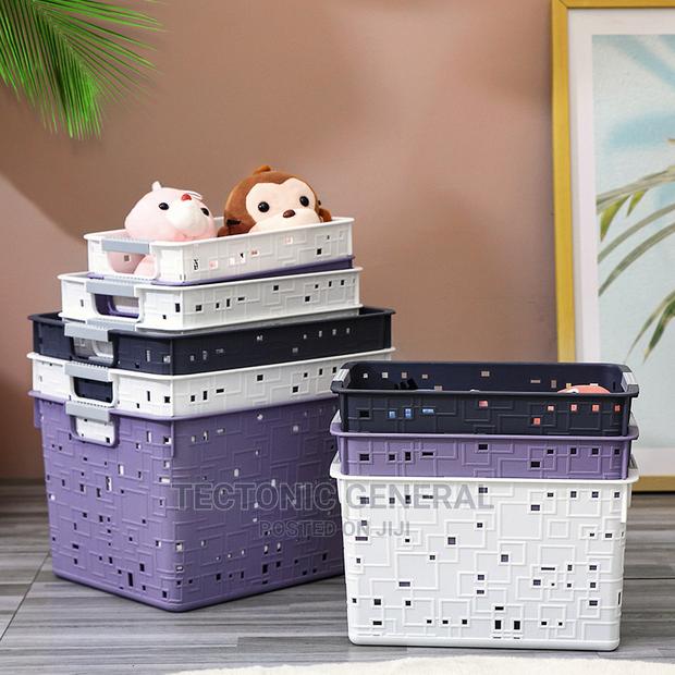 Large Plastic Storage Basket 31x22x18cm - main view