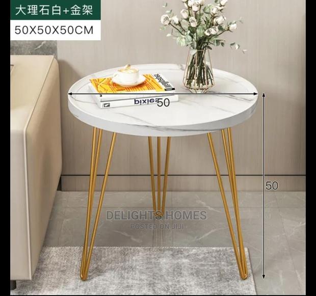 Marble Nordic Round Coffee Table - main view