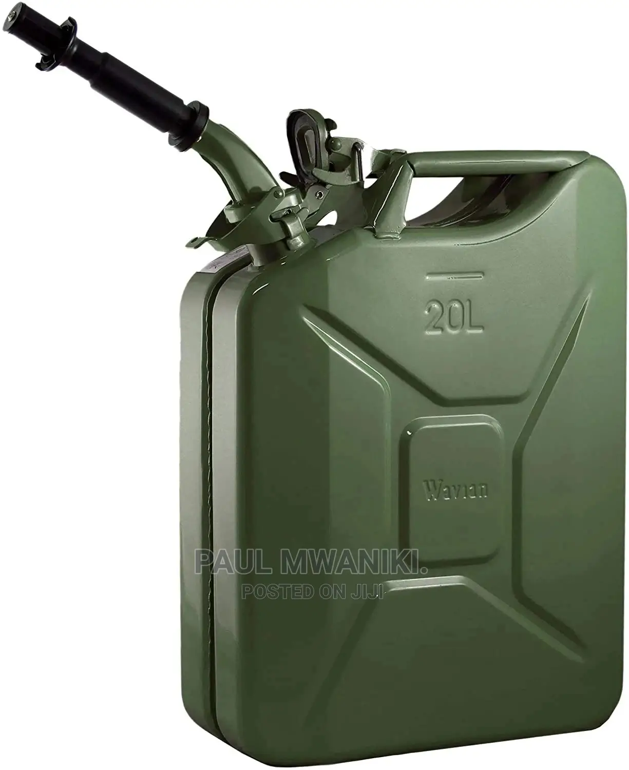 Green Authentic NATO Jerry Fuel Can and Spout System 20l