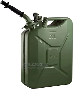 Green Authentic NATO Jerry Fuel Can and Spout System 20l
