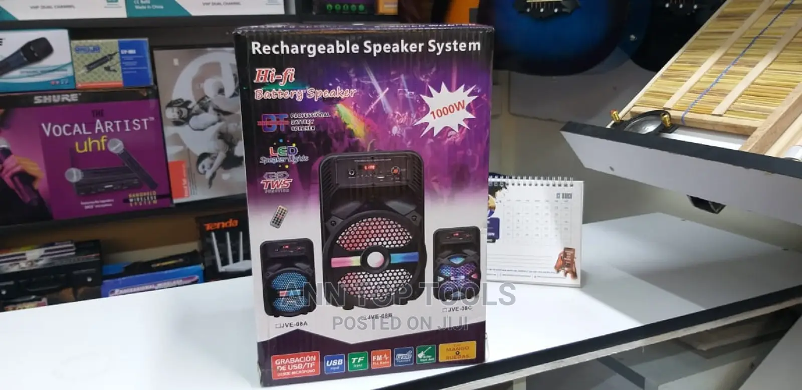 Rechargeable Bluetooth Speaker System With LED Lights