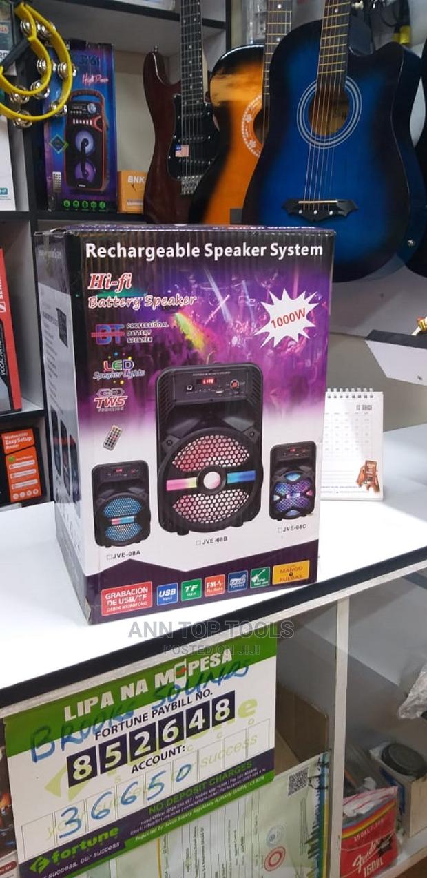 Rechargeable Bluetooth Speaker System With LED Lights - thumbnail 2