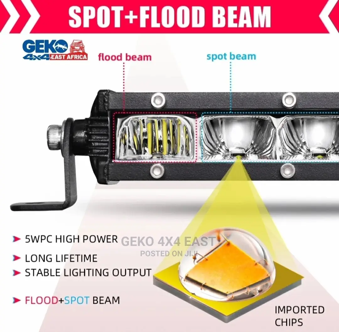 Single Row, SUPER SLIM Super Bright, 44inch, Led Bar