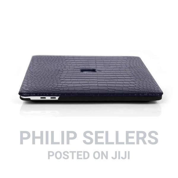 Crocodile Navy Blue Macbook Case - thumbnail 2