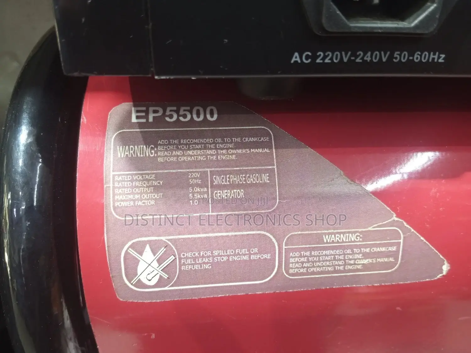 Honda 5.5kva Generator