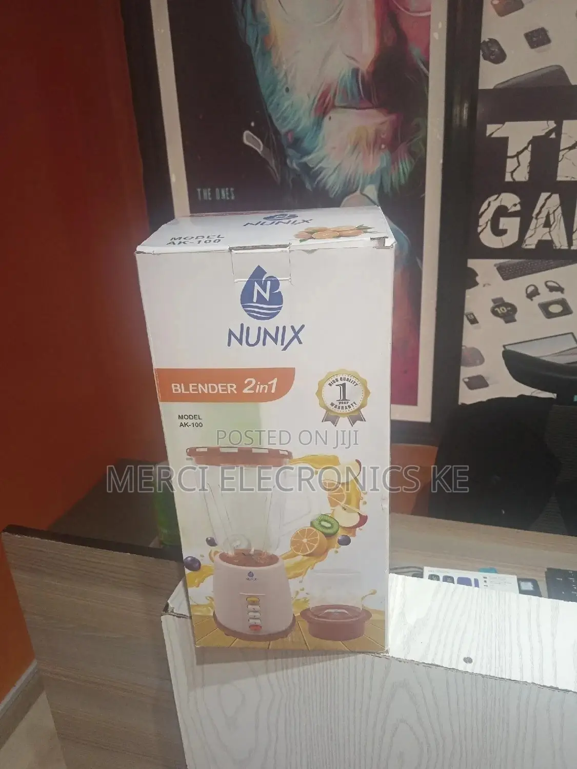Nunix Powerful Blender 2 in 1 With Grinder Machine 1.5L AK