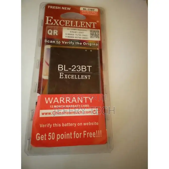 Excellent Phone Battery for Tecno M5,H7