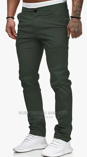 Jungle Green Soft Jean Trousers