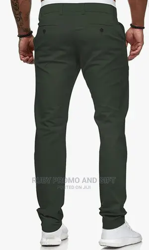 Jungle Green Soft Jean Trousers