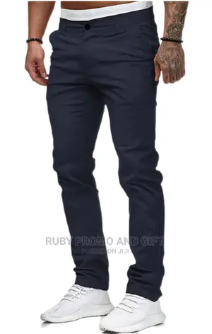 Navy Blue Soft Jeans Trousers